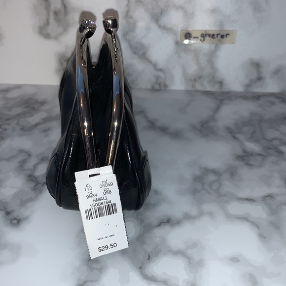 π NWT Express Black Patent & Crystal Clutch - Picture 6 of 9